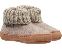 Bergstein Cozy Lux Sloffen - Pantoffels voor dames, heren en kinderen - 100% Zuiver scheerwol - Beige