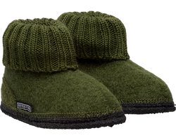 Bergstein Cozy Sloffen - Pantoffels voor dames, heren en kinderen - 100% Zuiver scheerwol - Forest