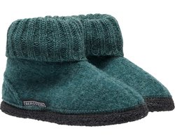 Bergstein Cozy Sloffen - Pantoffels voor dames, heren en kinderen - 100% Zuiver scheerwol - Seagreen