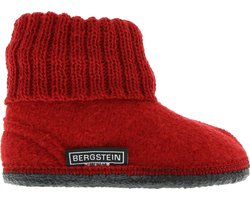 Bergstein Cozy Sloffen Unisex Junior - Red - Maat 20