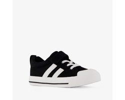 Canvas kinder sneakers zwart wit - Maat 30