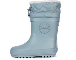 Druppies Winterlaarzen Kinderen - Gevoerde Regenlaarzen - Snowboots - IJsblauw - Maat 25