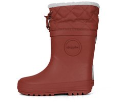 Druppies Winterlaarzen Kinderen - Gevoerde Regenlaarzen - Snowboots - Red Velvet - Maat 35