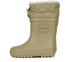 Druppies Winterlaarzen Kinderen - Gevoerde Regenlaarzen - Snowboots - Sandstone Beige - Maat 35