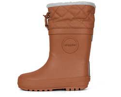 Druppies Winterlaarzen Kinderen - Gevoerde Regenlaarzen - Snowboots - Toffee Caramel - Maat 35