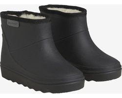 EN FANT - Thermo Boots - Halve Regenlaars - 100% Megol Rubber - ZONDER weekmakers - Vallen KLEIN - NEEM een maat groter - voering van zachte wol - 6366 - 106 - BLACK - ZWART - (Schoenmaat 25) - Laarzen Maat 26