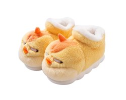 Grappige kippen Pantoffels | Pantoffels voor Heren en Dames | One Size Fits All maat 38 t/m 42 voor kinderen | Zachte Binnenschoenen | Boze kippen Pantoffels met Gezicht | Warme Huisschoenen | Sloffen en Pantoffels maat 38, 39, 40, 41 en 42