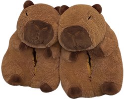 Grappige pantoffels | capibara sloffen | One size fits all maat 32 t/m 38 voor Kinderen, Dames en Heren | Capibara Pantoffel | Zachte binnenschoenen | Meme Sloffen | Sloffen en Pantoffels maat 32, 33, 34, 35, 36, 37, 38