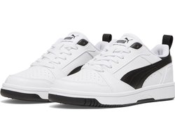 PUMA Puma Rebound V6 Lo Jr Unisex Sneakers - Puma White-Puma Black-Puma Black