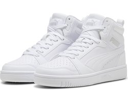 PUMA Puma Rebound V6 Mid Jr Unisex Sneakers - PUMA White-Cool Light Gray