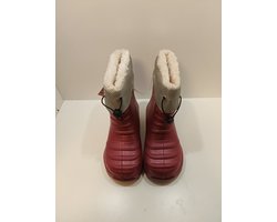Regenlaarzen met voering - Laarzen gevoerd - Roze - Maat 26/27- snowboots