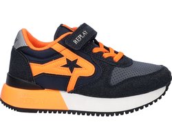 Replay Fiber Jr jongens sneaker - Blauw - Maat 35
