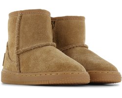 Shoesme cognac bootie met fluffy voering