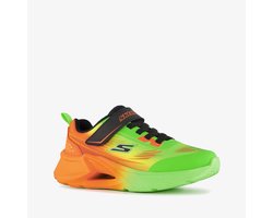 Skechers Tidal-Tech jongens sneakers oranje groen - Maat 36 - Uitneembare zool