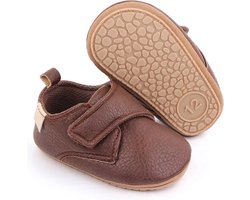 Steppies - Babyschoentjes PU Leer - Donkerbruin - 12-18 maanden - Maat 20-21