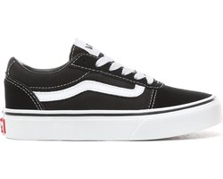 VANS YT Ward (SUEDE/CANVAS)BLACK/WHITE -Maat 32