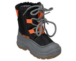 Wintergrip Basic Snowboot - Snowboots - Unisex - Maat 27 - Zwart/Grijs/Oranje