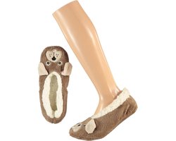 Apollo Ballerina huispantoffels/sloffen - hondje - voor kinderen - maat 28-30