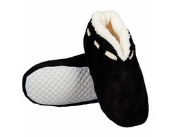 Apollo Spaanse sloffen/pantoffels - voor peuters - zwart - maat 31-32 - warme winter sloffen