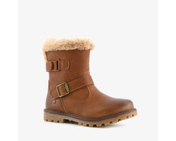 Blue Box gevoerde meisjes biker boots cognac bruin - Maat 35