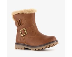 Blue Box gevoerde meisjes biker boots cognac - Maat 29