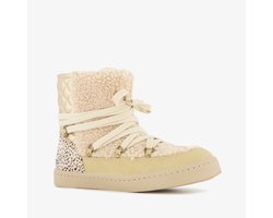 Blue Box gevoerde meisjes teddy boots beige goud - Maat 34