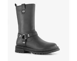 Blue Box hoge meisjes biker boots zwart - Maat 37