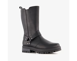 Blue Box hoge meisjes biker laarzen met studs zwart - Maat 29
