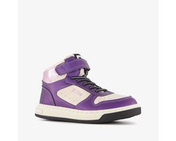 Blue Box hoge meisjes sneakers paars wit - Maat 34