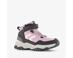 Blue Box hoge meisjes wandel sneakers lila zwart - Maat 35 - Uitneembare zool