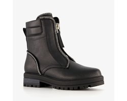 Blue Box meisjes biker boots met strass steentjes zwart - Maat 34