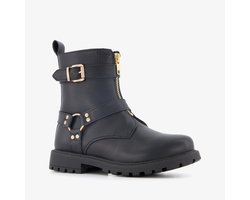 Blue Box meisjes biker boots zwart - Maat 34