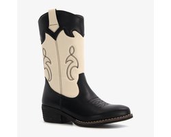 Blue Box meisjes cowboy western laarzen zwart wit - Maat 30