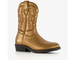 Blue Box meisjes cowboylaarsjes met glitter goud - Maat 31