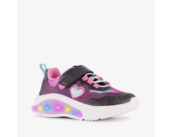 Blue Box meisjes sneakers met lichtjes zwart roze - Maat 24