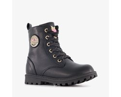 Blue Box meisjes veterboots met smiley zwart - Maat 26