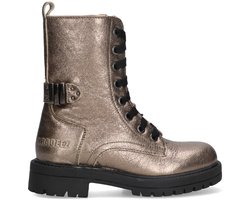 Braqeez 425761-997 Meisjes Veterboots - Bruin - Leer - Veters