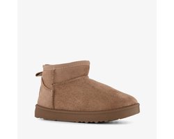 Braqeez gevoerde meisjes boots beige - Maat 30 - Uitneembare zool