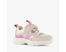 Braqeez leren meisjes sneakers roze - Maat 30 - Uitneembare zool