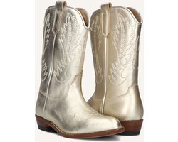 Clic! 20200 Laarzen - Leer - Meisjes - Goudkleurig - Maat 34