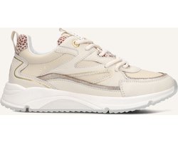 CRUYFF JUNIOR Madina Sneakers Meisjes - Leren Sneaker - Beige - Maat 36