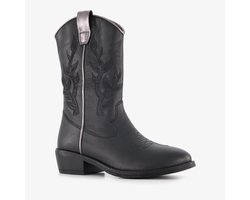 Groot leren meisjes cowboylaarsjes zwart - Maat 33 - Uitneembare zool