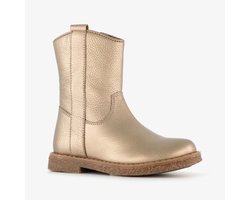 Groot leren meisjes enkellaarzen goud - Maat 29 - Uitneembare zool