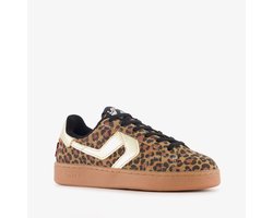 Levi's meisjes sneakers met panterprint bruin - Maat 38 - Uitneembare zool