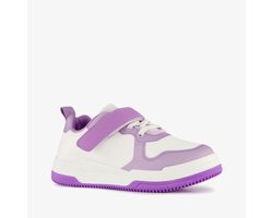 Meisjes sneakers wit paars - Maat 24 - Uitneembare zool