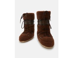 MOON BOOT ICON FLEECE BROWN Thermoboots / Snowboots / Sneeuwlaarzen Jongen/Meisje - Bruin - 31-34 - (8059791088300)