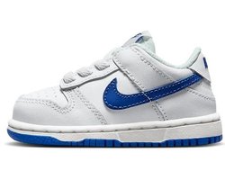 Nike Dunk low Wit Blauw Maat 25 Doosje Zonder Deksel !!!!!!!!!!!!!!!!!!!