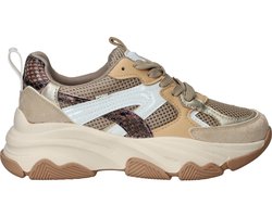 POSH by Poelman Sneakers - Meisjes - Beige - Maat:33
