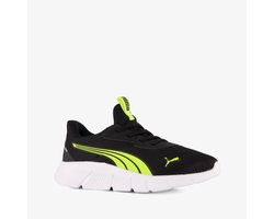 Puma Flexfocus Sliptech PS kinder sportschoenen zwart geel - Maat 30 - Uitneembare zool