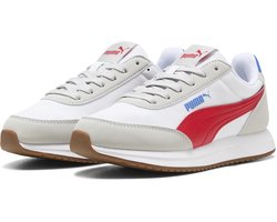 PUMA Puma R78 Lightwind Jr Unisex Sneakers - Cool Light Gray-Dark Crimson-PUMA White